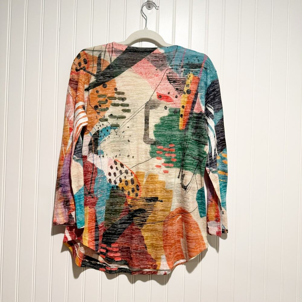 Jess Jane Montecito Top 3/4 Sleeves Lagenlook Art To Wear Size Small - Picture 7 of 7